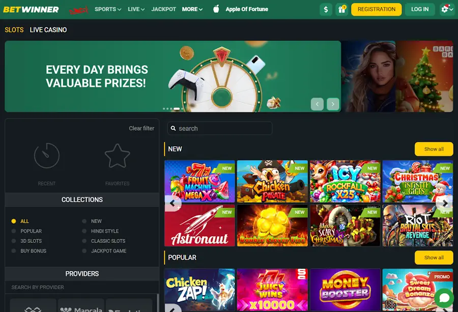 Betwinner Casino and Slots Screenshot